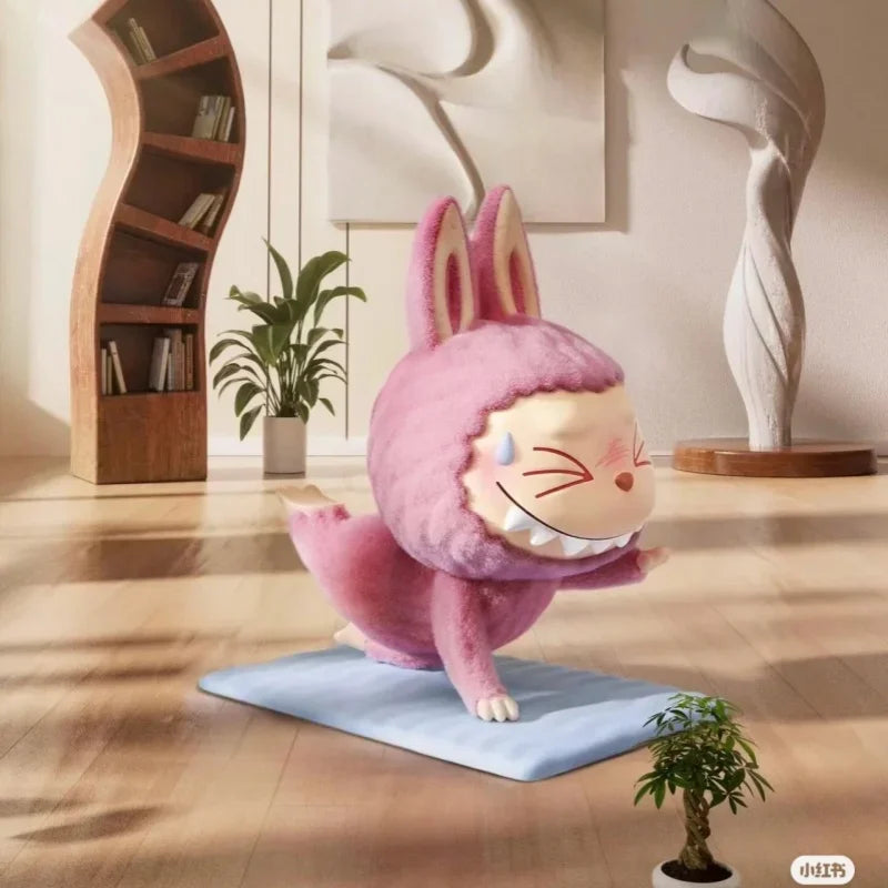 Blind Box Labubu The Monsters Lazy Yoga Series